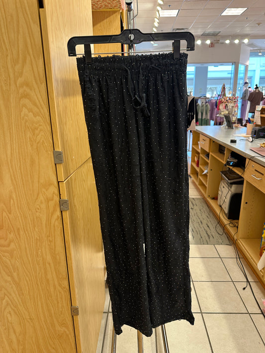 Rhinestone Destroyed Drawstring Lounge Pants