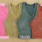 Acid wash cropped tank