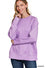 Scuba Round Neck Pullover w/ Side Slits