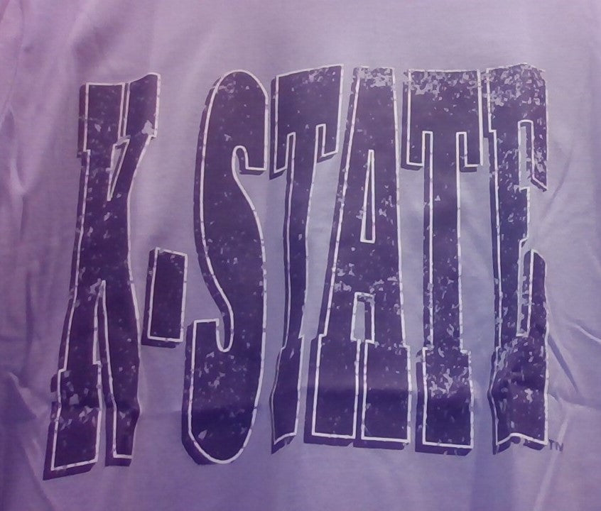 K-STATE Distressed Letters Tee