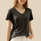 Ninexis Full Size V-Neck Short Sleeve T-Shirt