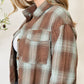 Plaid Dropped Shoulder Shirt