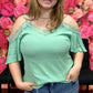 Off Shoulder Lace Insert Top
